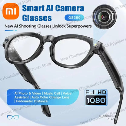 Xiaomi GS380 Smart Glasses With Camera 200W Pixels Auto Colour Change Lens Bluetooth Glasses Listen to music Shooting Sunglasses