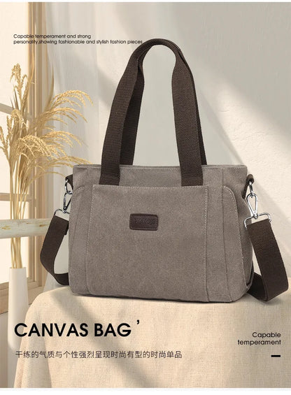 Women Handbags Ladies Canvas Shopping Tote Bag Clutch Female Crossbody Bags