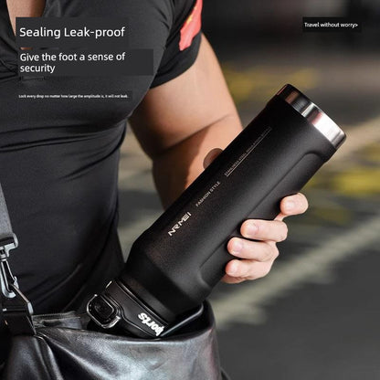 Japanese Style New Vacuum Cup Large Capacity Cold Cup SUS316 Stainless Steel Outdoor Sports  Water Cup Portable Student