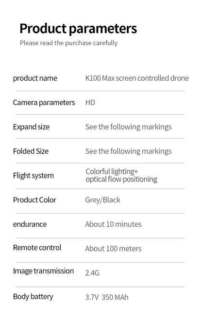 New K100 MAX Drone 8K 5KM Optical Flow Professional HD Dual Camera Obstacle Avoidance Aerial Photography Quadcopter Toys Gifts