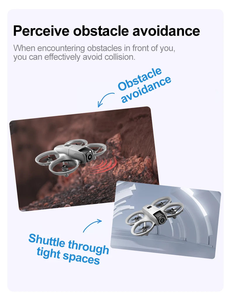 GT3 Drones Mini 8K HD Dual Camera Intelligent Obstacle Avoidances Aerial Photography Flyer Optical Flow Positioning Beginner UAV
