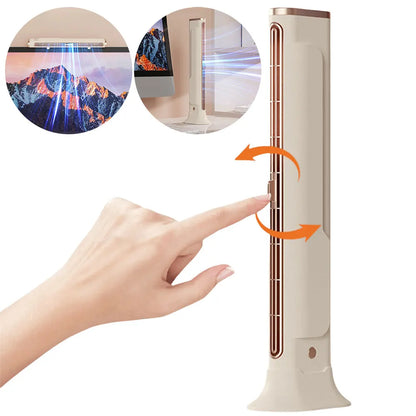 Bladeless Fan Adjustable Vents Air Condition Fan Space-Saving for Bedroom Home Office Room