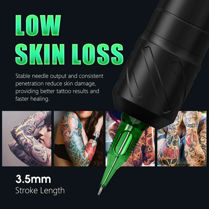 Tattoo Kit T-Rex Cordless Tattoo Machine Kit Permanent Makeup Tattoo Machine Kit Tattoo Pen Kit Beginner Tattoo Complete Kit