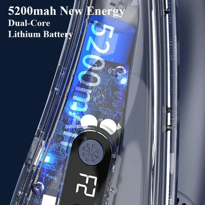 2024 New Neck Air Conditioner Portable Neck Fan Rechargeable Semiconductor Cooling Bladeless Fan Wearable Cooler multi purpose