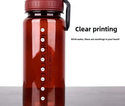 1000ml Sports Water Bottle Portable Leakproof Large Capacity Travel Kettle Lightweight Plastic Water Jugs Creative Space Cup