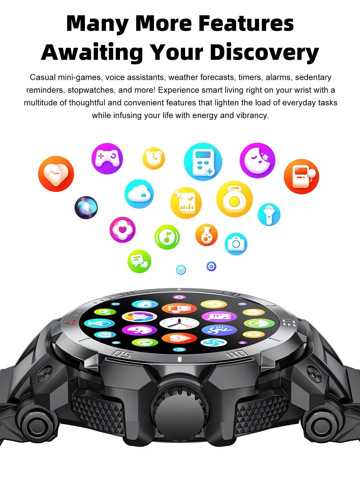 2025 New Smart Watch TWS 2-in-1 Wireless Headphone Music Call Men SmartWatch Health Monitoring Waterproof Sports Watch