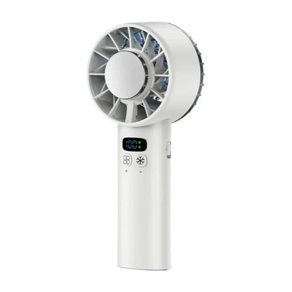 5200mAh Portable mini Fan 100 Wind Speeds Instant Cooling with Ice Mode Handheld fan USB Rechargeable electric fans Camping Fan