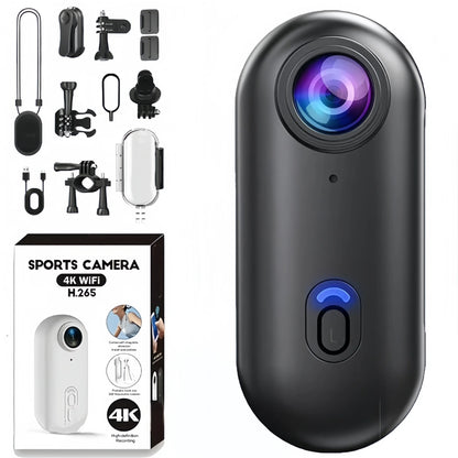 4K Thumb Action Camera Pocket POV Cam Portable Body Recording Wearable Camera WiFi Waterproof Mini Camera