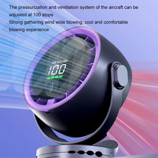 4000 mAh Desktop Circulating Fan Rechargeable Table Fan with Remote Control Office Wall Mounted Fan Electric Desktop Clip Fan