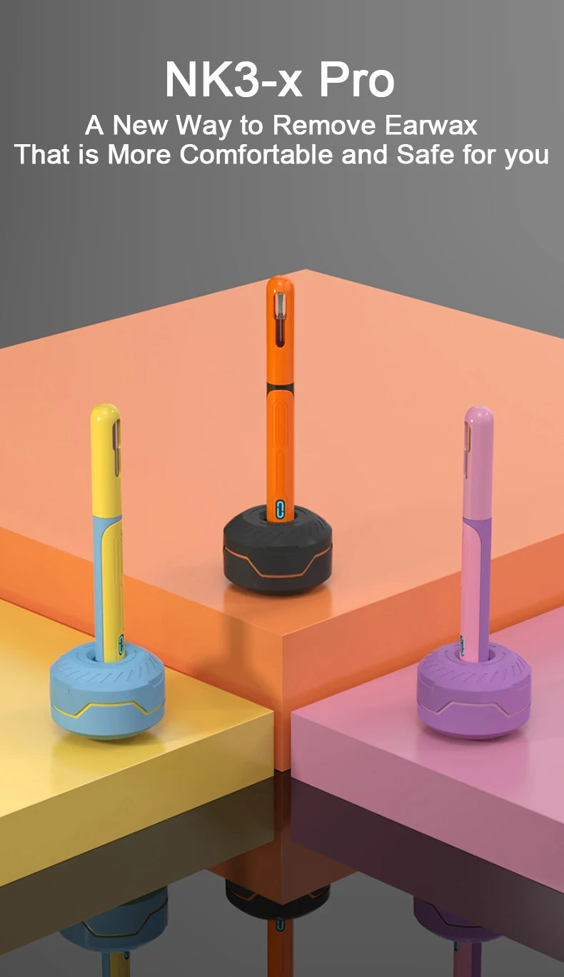 Ear Cleaner with Camera Set Ear Sticks Otoscope USB C Charging Endoscope Wax Removal Tool Earpick MIni Camera Ear Cleaning Set