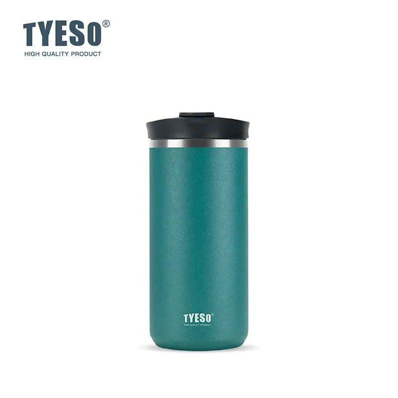 Tyeso French Press Thermoses Travel Mug 304 Stainless Steel Portable Cold Brew Coffee Maker Tea Infuser Double-Wall Insulated