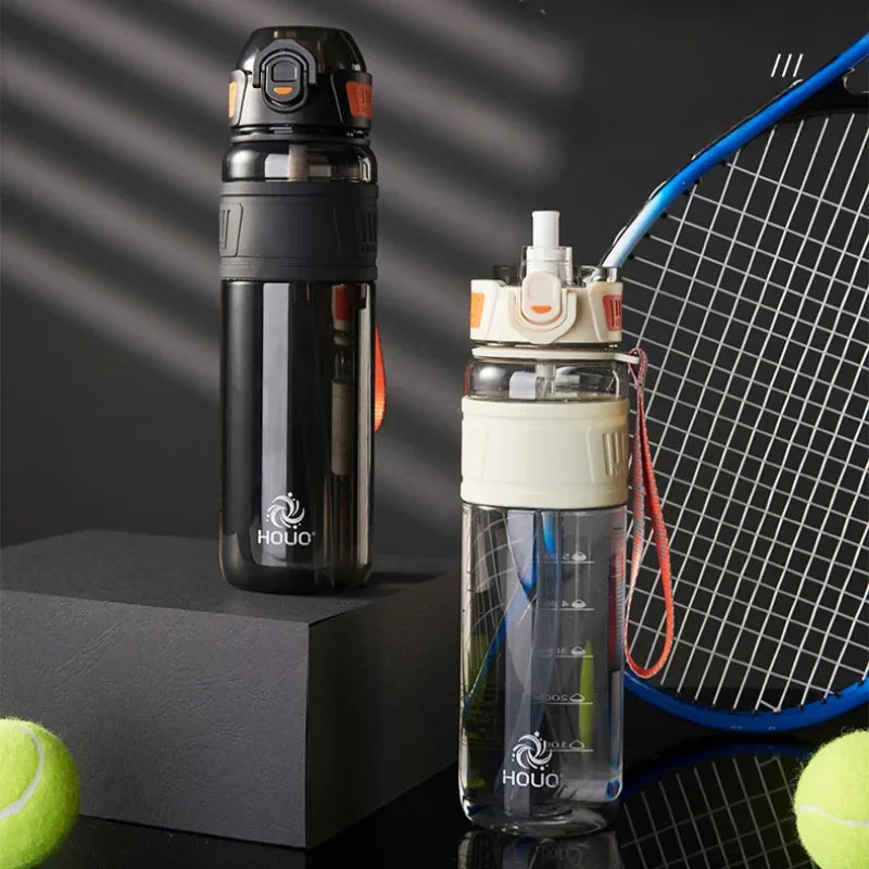 1000ml Sports Water Bottle Large Capacity Plastic Straw Water Cup High Value Outdoor Camping Drinking Tools
