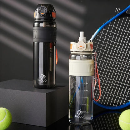 1000ml Sports Water Bottle Large Capacity Plastic Straw Water Cup High Value Outdoor Camping Drinking Tools