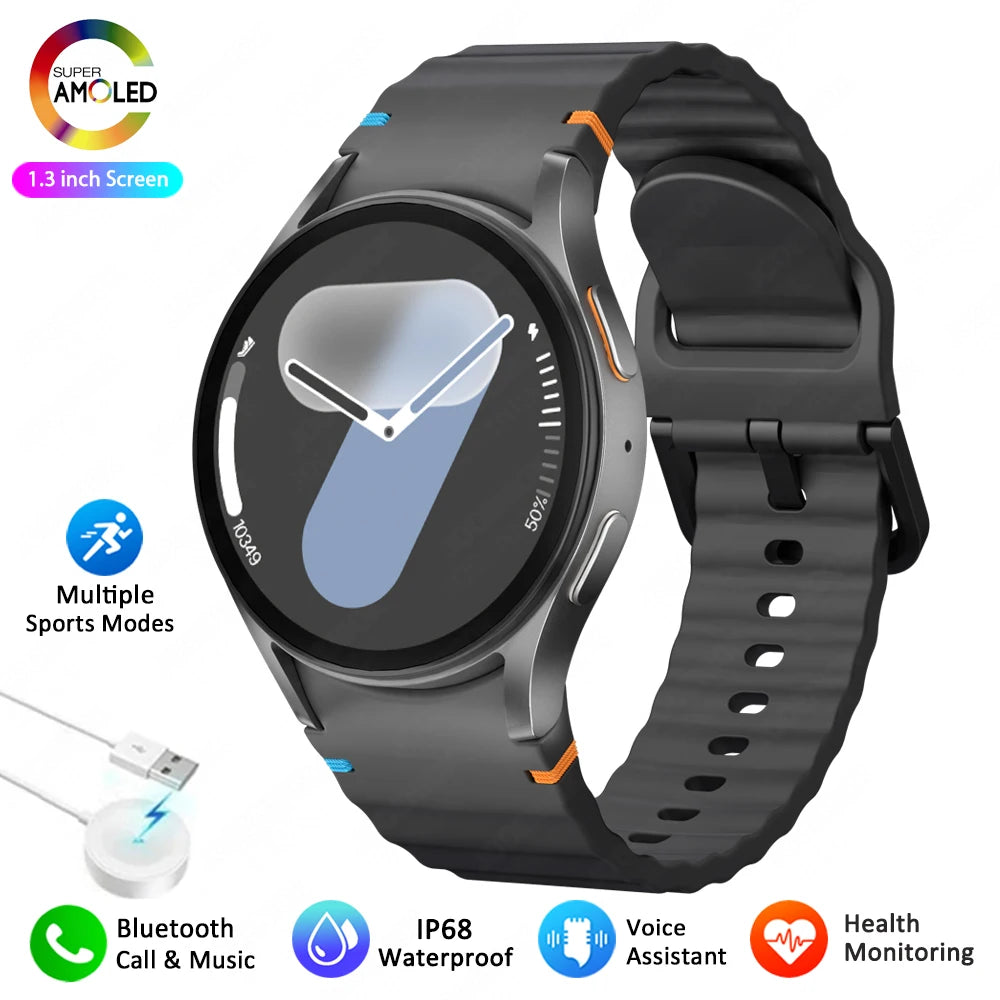 Watch 7 Upgrade GPS Smart Watch Men Women AMOLED HD Screen Compass Heart Rate Fitness Sport Waterproof Bluetooth Call Smartwatch