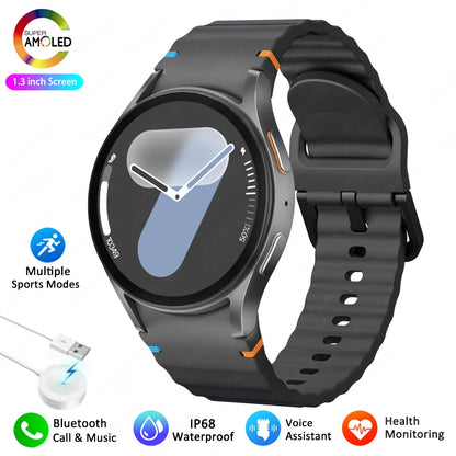 Watch 7 Upgrade GPS Smart Watch Men Women AMOLED HD Screen Compass Heart Rate Fitness Sport Waterproof Bluetooth Call Smartwatch