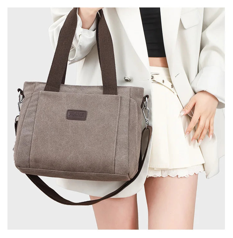 Women Handbags Ladies Canvas Shopping Tote Bag Clutch Female Crossbody Bags