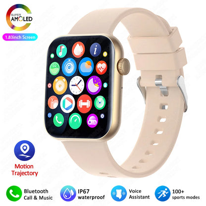 2025 New For XIAOMI Smart Watch Full Touch Screen Bluetooth Call Heart Rate Waterproof Watches Sports Bracelet Smartwatch Women