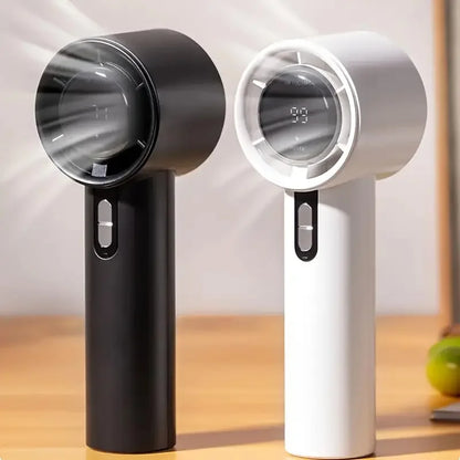 Handheld Fan Mini Cooling fan Rechargeable 100-level High Speed Turbo Fan Outdoor Camping Travel Portable Hand Electric fan