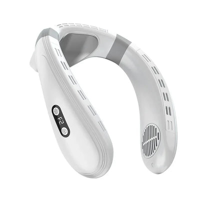 2024 New Neck Air Conditioner Portable Neck Fan Rechargeable Semiconductor Cooling Bladeless Fan Wearable Cooler multi purpose