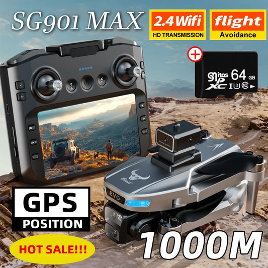 New SG901 MAX GPS Drone Professional 8K Camera Aerial FPV Brush Avoiding Obstacle with Large Screen Remote Control Folding Drone