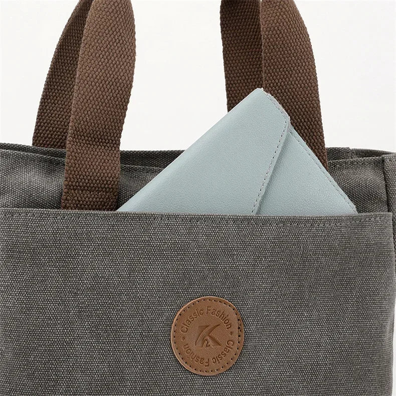 2025 NEW Top-Handle Bag For Women Shoulder CrossBody Bag Vintage Canvas Ladies Tote Messenger Bag Small Female Travel Handbag