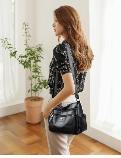 Genuine Brand PU Leather Sac Luxury Handbags Women Bags Designer Shoulder Crossbody Hand Bags for Women Purses and Handbags