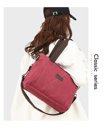 Women Handbags Ladies Canvas Shopping Tote Bag Clutch Female Crossbody Bags