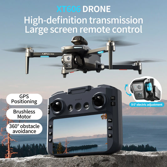 XIAOMI NEW XT606 GPS Drone 8K HD Professional dual camera 5G WIFI FPV Obstacle Avoidance Brushless RC Quadcopter Drone toy MIJIA