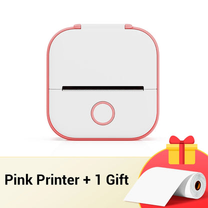T02 Portable Printer Phomemo Mini Sticker Printer Self-adhesive Labels Inkless Sticker Printer for Journal, Notes, Photo, DIY