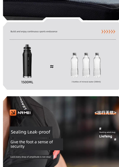 Japanese Style New Vacuum Cup Large Capacity Cold Cup SUS316 Stainless Steel Outdoor Sports  Water Cup Portable Student