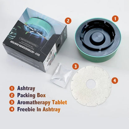 Portable Smokeless Ashtray Air Purifier Multi Filtration Removes Smoke Odor for Home Office Car Passive Smoking Protection