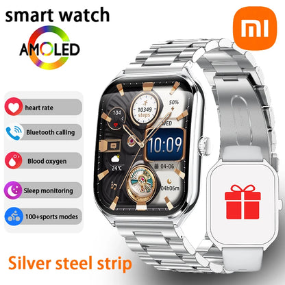 Xiaomi New Ultra Thin Smart Watch Men 1.96" AMOLED 360*360 HD Pixel Display always Show Time Call Reminder Smartwatch Ladies