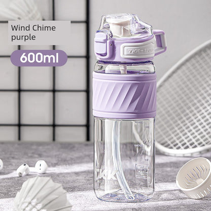 Sports Water Cup for Boys and Girls, Large Capacity, Summer Simple Design for Students, High Temperature Resistant Tritan Water Kettle