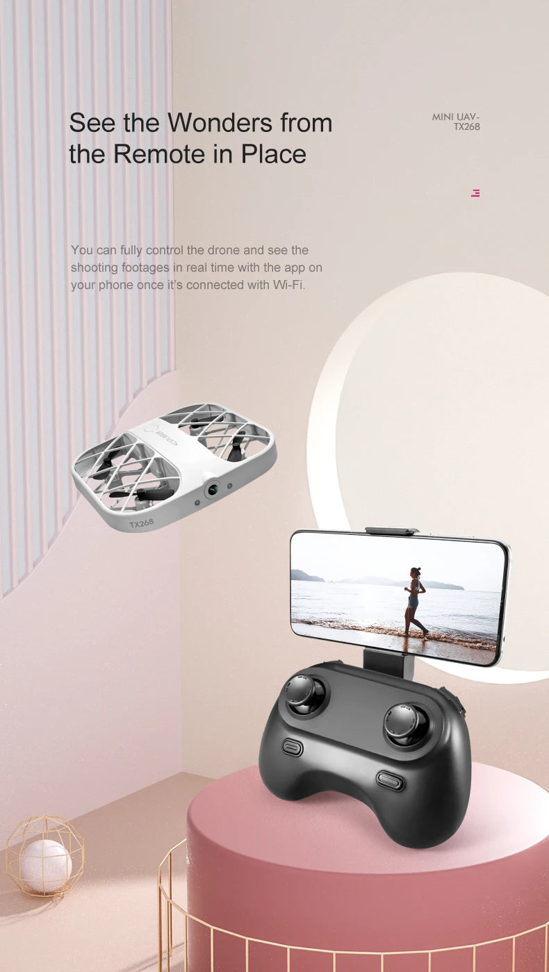 JJRC H107 8k Drone wifi fpv drones with camera hd 4k remote control helicopter Plane Pocket Quadcopter Christmas Gift for boys