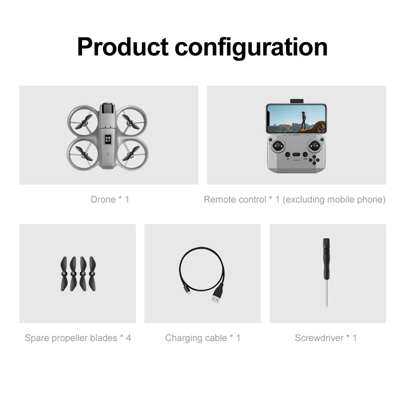 GT3 Drones Mini 8K HD Dual Camera Intelligent Obstacle Avoidances Aerial Photography Flyer Optical Flow Positioning Beginner UAV