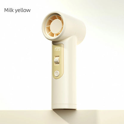 Rechargeable Electric Handheld Fan 199 Speeds Adjustable Portable Outdoor Mini Air Cooling Turbo Fan Personal Fan with Lanyard