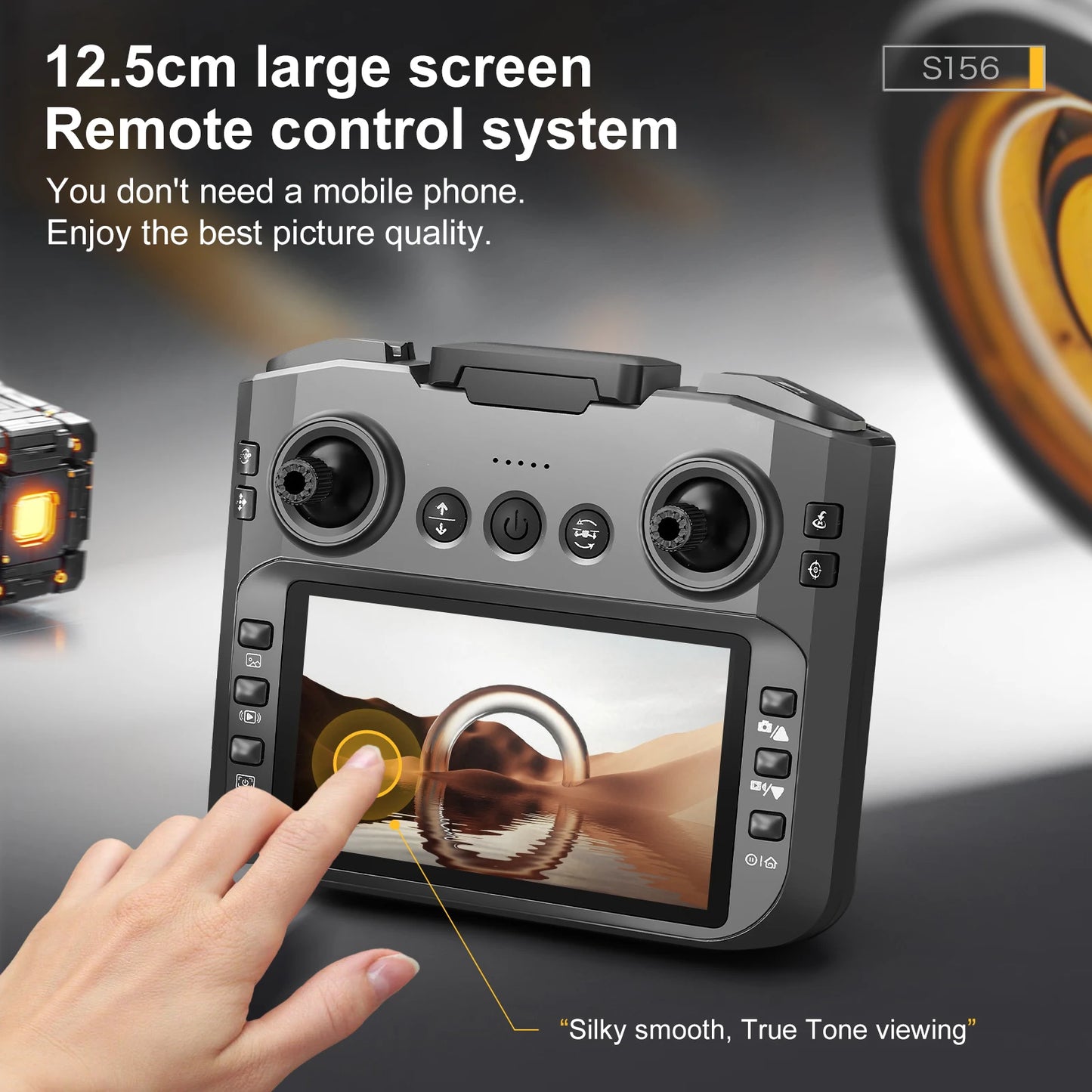2025 S156 Mini Drone 8K HD Aerial Photography Dual-Camera Dron With Screen Omnidirectional Brushless Motor Drone RC