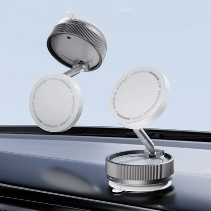 Vacuum Magnetic Car Phone Holder Foldable Suction Cup