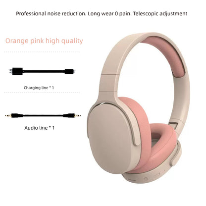 2025 Hot-Selling Headset Wireless Bluetooth Headset Foldable Dry-Reducing Low-Stress Full Ear Bag