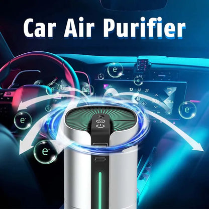 Small Ionic Smoke Absorber Plasma Negative Anion Generator Vehicle Purification Purifier Ionizer Mini Car  Air Cleaner