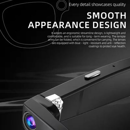 AI Smart Camera Glasses 6K HD 800W pixel Shooting Camera Photo Video Voice Call Translation Waterproof Bluetooth AI Glasses