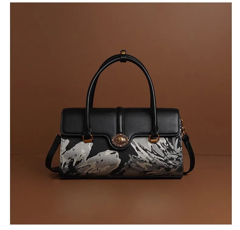 Classic Elegant Ladies Hand Bag By Famous Designer Luxury Brand Leather Shoulder Messenger Bag For Gifts