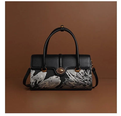 Classic Elegant Ladies Hand Bag By Famous Designer Luxury Brand Leather Shoulder Messenger Bag For Gifts