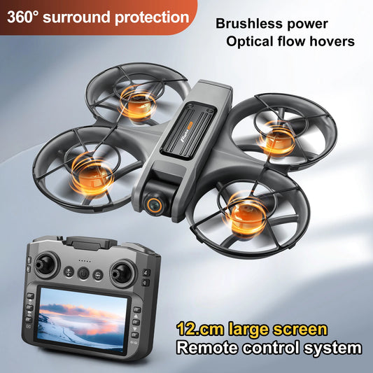 2025 New S156 Drone with Screen Brushless Optical Stream Positioning