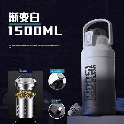 Japanese Style New Vacuum Cup Large Capacity Cold Cup SUS316 Stainless Steel Outdoor Sports  Water Cup Portable Student