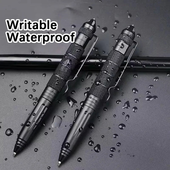 High Quality Metal Military Tactical Pen School Student Office Ballpoint Pens Emergency Glass Breaker Self Defense