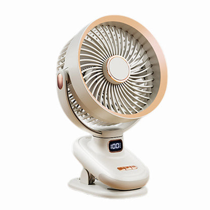 Mini Clip Fan Mute 10000mAh Rechargeable Mini Desk Fan  Adjustable Clip-on Fan Table Wireless Fan for Home Room