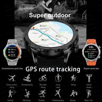 2025 New For Huawei IP68 Waterproof GPS Sports Smart Watch Men AMOLED HD Screen Heart Rate NFC Bluetooth Call Smart Watch Woman
