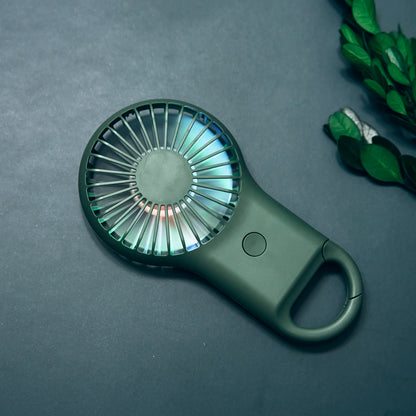 New handheld mini fan, silent high wind USB charging, outdoor hiking, creative gift for graduation season