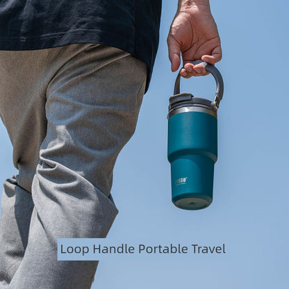 Taishuo New Product Satchel Ice Cream Cup Car Coffee Cup Stainless Steel Large Capacity Insulation Sports Kettle Export
